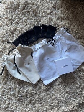 Mejuri Black, White & Cream Pouch and Box Set